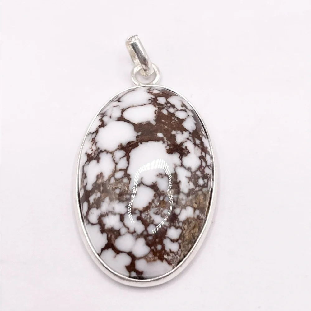 Wild horse Jasper 925 Sterling silver Pendant - Picture 7 of 7